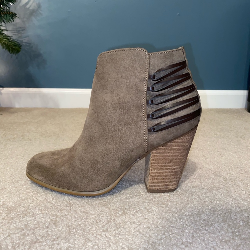 Brown Suede Booties